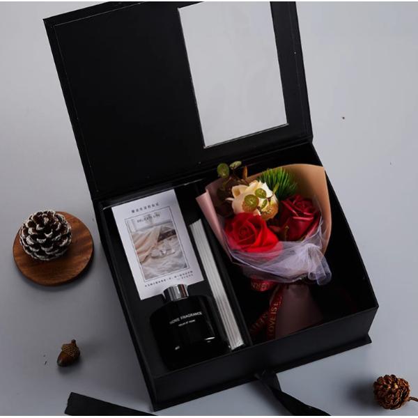 Premium Windowed Box Wedding Favor Packaging Acetate Viewing Panel Customizable