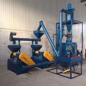 45Kw 60 Mesh Rubber Grinder Machine Old Tyre Recycling Machine