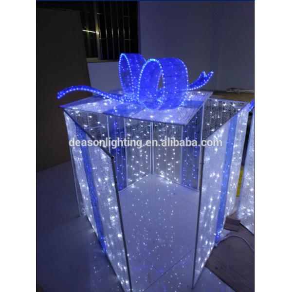 2D led christmas decoration gift box