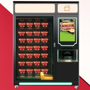 Interactive Wifi Snack Pizza Food Vending Machine Touch Screen Advertising
