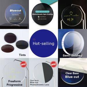 1.56 Stock Design Logo Lens Optical Comfortable Vision Blue Cut SHMC Eyeglass