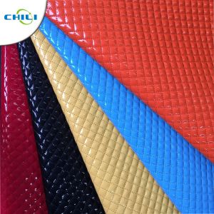OEM Synthetic Leather Fabric Waterbase Vegan Smooth Tough Flexibility Foiled