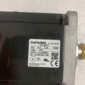 Mitsubishi HG-MR73 AC Servo Motor 3 PHASE 750W 91V 3000RPM 200HZ HG SERIES 5.8A