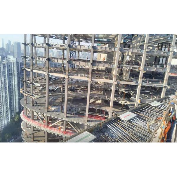 Multi Storey Steel Modular Prefab Office Buildings , Modern Steel Apartment Building