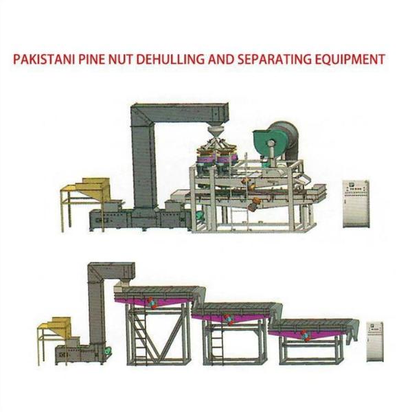 Grain Processing Equipment Pakistani Pine Nut Dehulling And Separating Equipment
