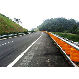 Wholesale Highway Rotating Guardrail Rolling Guardrail Barrier Anti Collision Isolation Guardrail from china suppliers