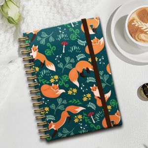 5.8 X 8.3 Inches Custom Journal Notebook with Monochrome Color Scheme