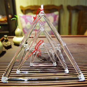 3"- 32" Quartz Singing Pyramid / Clear Crystal Pyramid For Meditation Chakra