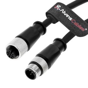 Alvin's M12 A-Code 5-Pin Shielded Cable - Industrial Automation, 8M