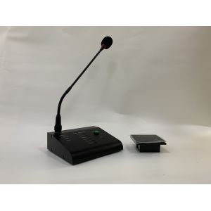 6 Zone Remote Gooseneck Call Paging Microphone System For Audio Matrix Amplifier