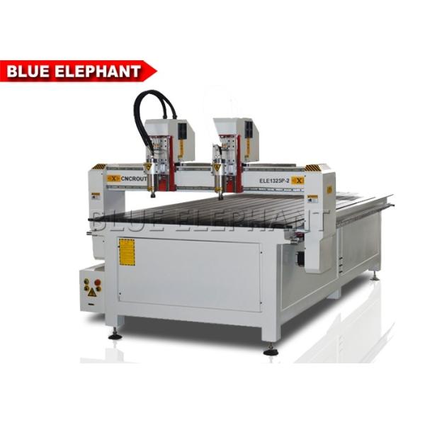 Quality Double Separate Heads Computerised Wood Carving Machine , Precision Stamp Engraving Machine for sale