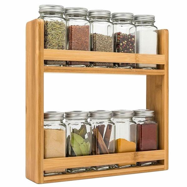 Upgrade Your Spice Organization with this CE / EU Certified Bamboo Spice Jar