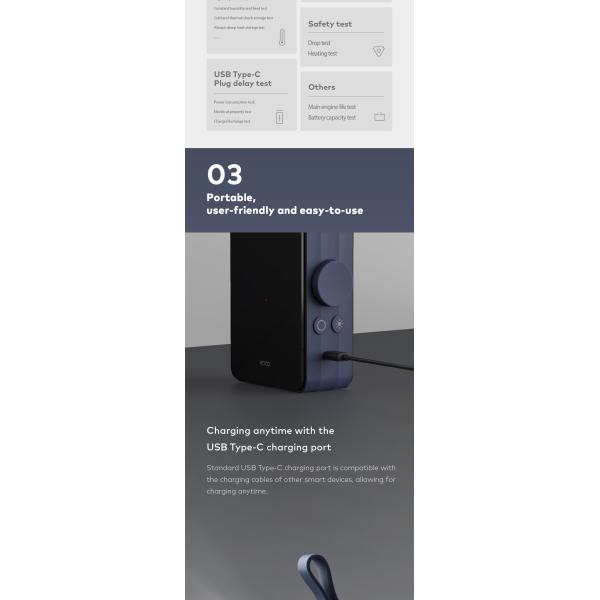 2021 HOTO Portable Electric Tire Inflator Wireless Car Tire Inflator Pump Smart Digital Xiaomi Tire Inflator