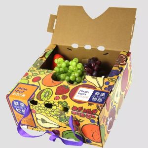 Vegetable Cardboard Packing Boxes Custom Printing Shipping Carton Boxes For