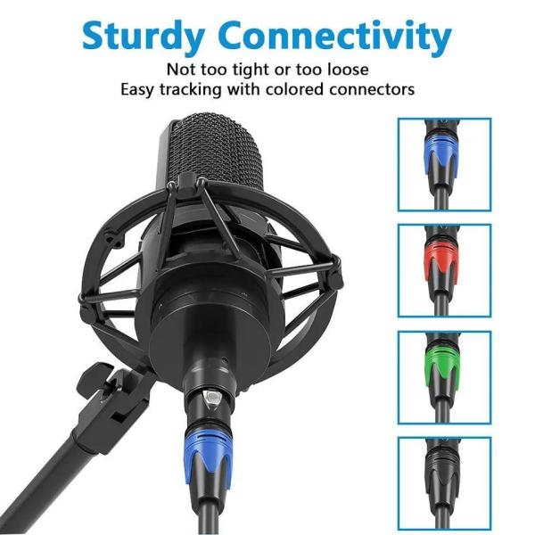 Customizable Length XLR Cable with High Sound Quality and Bare Copper Wire for Professional Audio
