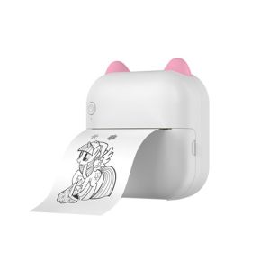 Compact BT Inkless Printer Mini 80mm Thermal Receipt Sticker