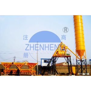 HZS35 Electric Power Portable Stationary Concrete Batch Mix Plant with One Year