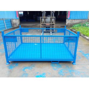 China Heavy Duty Durable Warehouse Storage Steel Mesh Box Pallet on sale