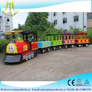 Wholesale Hansel Amusement park train rides for sale outdoor door park trackless amusement trains for sale from china suppliers