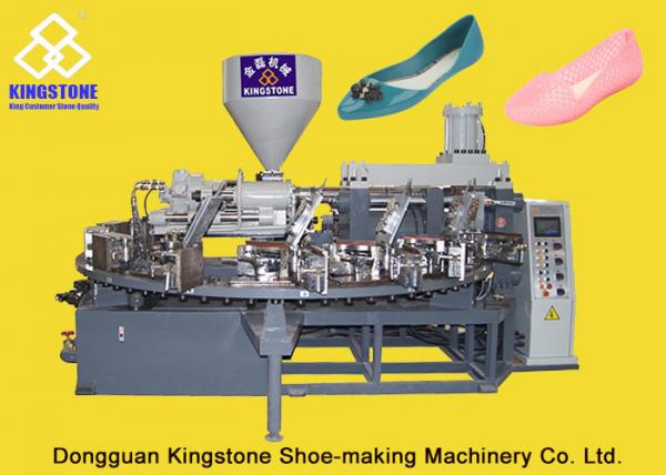 PLC Control Plastic Shoes Making Machine For Short lady's Fashion Boots / Slipper / Sandals