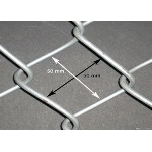 Zinc Coating Flat Surface Chain Wire Fencing Galvanized Diamond For Garden