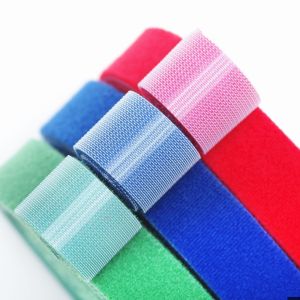 Customized Colorful Garment Antiflaming Hook And Loop Tape In Roll