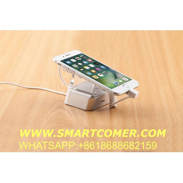 COMER alarm display mobile phone holders with charging cable and alarm sensor