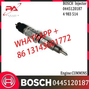 China original Diesel Common Rail Injector 0445120187 0445120159 0445120177 0445120181 0445120193 4983514 5253220 for CUMMINS on sale