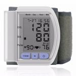 LCD Digital Home Automatic Wrist Blood Pressure Pulse Sphygmomanometer and