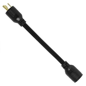 30 Amp Adapter 4 Prong to 3 Prong Lock 10 Gauge Power Welder Adapter Cord ETL