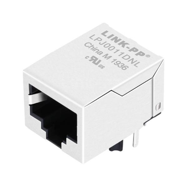 Quality Pulse JKM-0011NL Compatible LINK-PP LPJ0011DNL 10/100 Base-T Integrated Magnetics Ethernet RJ45 Connector Modules Without Led Tab Down 1x1 Port for sale