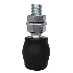 Zinc Silver Small Nylon Guide Rollers With Bearings 40mm