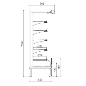 Plug-in Multideck Display Showcase - NEW YORK