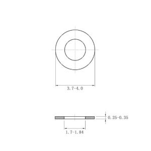 Flexibility Zinc Plated Flat Spring Washers Customizable Silver Washers For