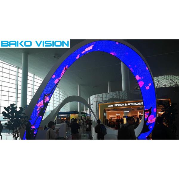 Rental / Fixed Flexible Led Curtain Display , Full Color Led Screen Display P3