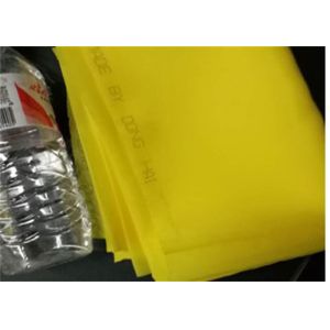 White Color Monofilament Polyester Mesh For Screen Printing , Easy To Clean