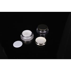 hand lip crystal pump empty square white Screen Printing Airless 30ml Cosmetic