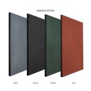 Rubber Tiles 20" X 20" X 1” Thick For Racecourse Use Horse Stable Floor Safety