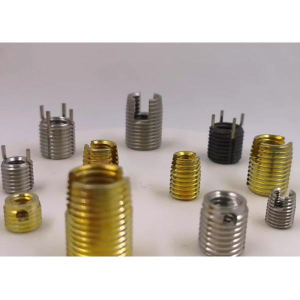 Quality Gold coating Carbon  steel Wire Thread Insert  and Slotted Customized Anodizing plating M8 M5 for sale