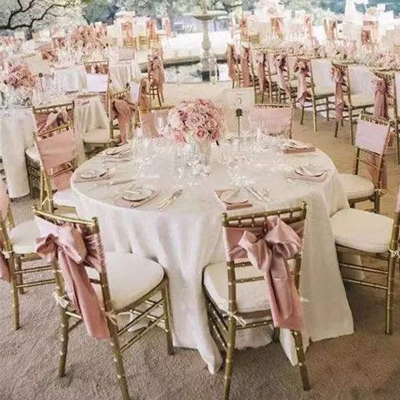 ISO9001 Luxury Customizable Metal Wedding Chair For Event Parties Stackable