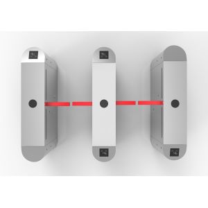 Exhibition Flap Barrier Turnstile Anti Interference With Alarm Function