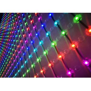 China Frosted Bulb LED Net Mesh Fairy Lights With Durable Poly Carbonate Housing on sale