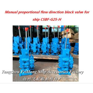 Marine manual proportional flow direction compound valve type CSBF-H-G25 (middle
