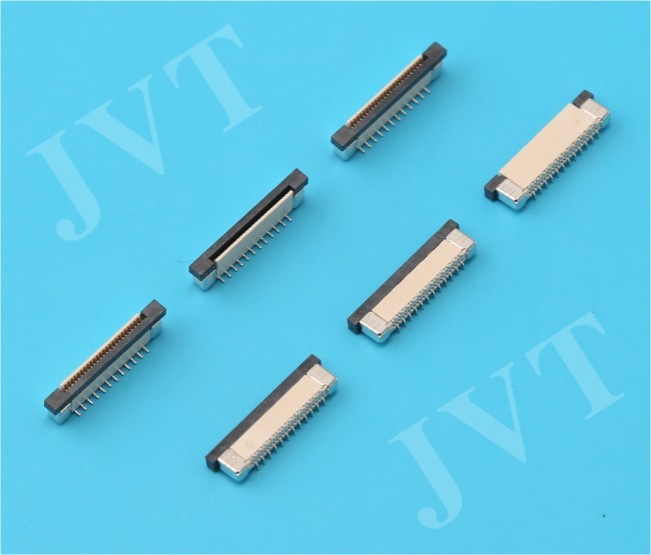 0.5mm pitch 10 pin ZIF FPC Electrical connector for PCB Board Connector with 180