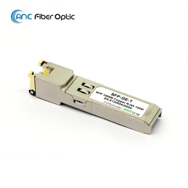 Quality No DDM SFP Fiber Optic Transceiver 1.25G 10/100/1000M-T RJ45 100M Copper RJ45 Connector for sale