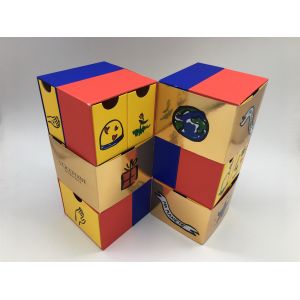 Reversible Gift Packaging Box With Drawer / Multidimensional Cardboard Storage