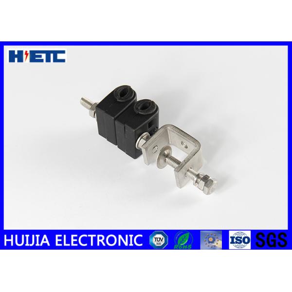 3 / 8" Feeder Cable Wire Clamps Plastic Telecom Tools , Stainless Steel Loop