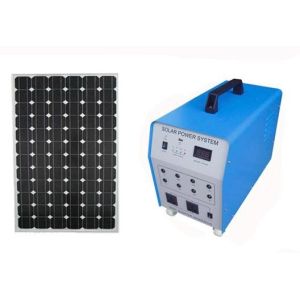 Off grid solar power system 50W with 300W inverter for AC output and DC output