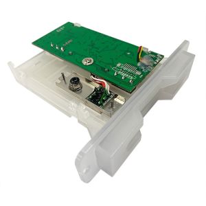 Illuminated Magnetic Swipe Card Reader Semi Transparent Bezel Half Insertion