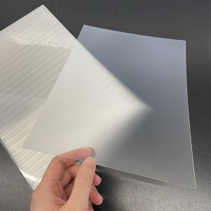 3D pet lenticular sheet 50 lpi flip effect with adhesive